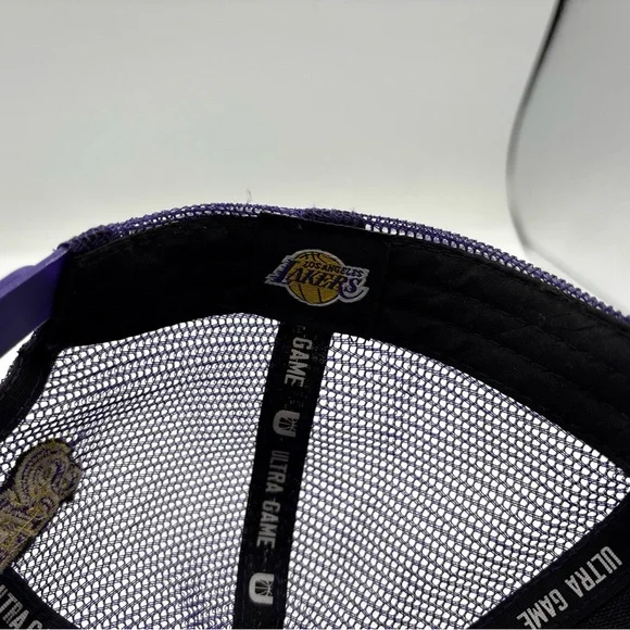 Los Angeles Lakers NBA Ultra Game Unisex Purple Embroidered SnapBack Hat OSFM - Picture 7 of 8
